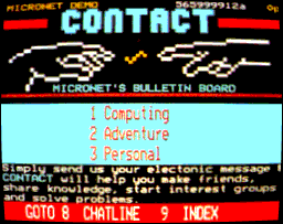 Contact - Micronet's bulletin board