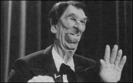 Ronald Reagan Spitting Image puppet